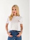 Жіночий топ Love молочного кольору 33225