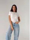 Жiноча базова футболка бiлого кольору 33629