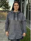 Женская куртка-кардиган графитового цвета 34850