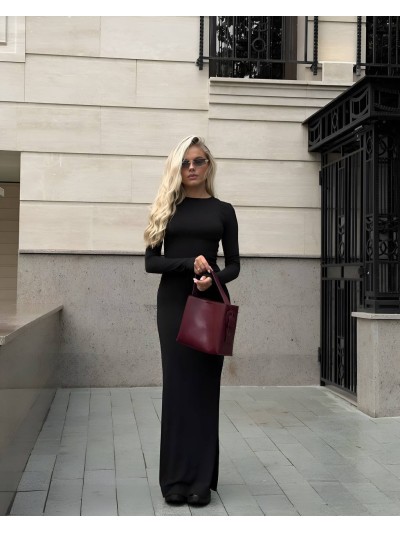 Жіноча сукня максі чорного кольору 34819