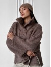 Жіноче худі букле коричневого кольору 34528