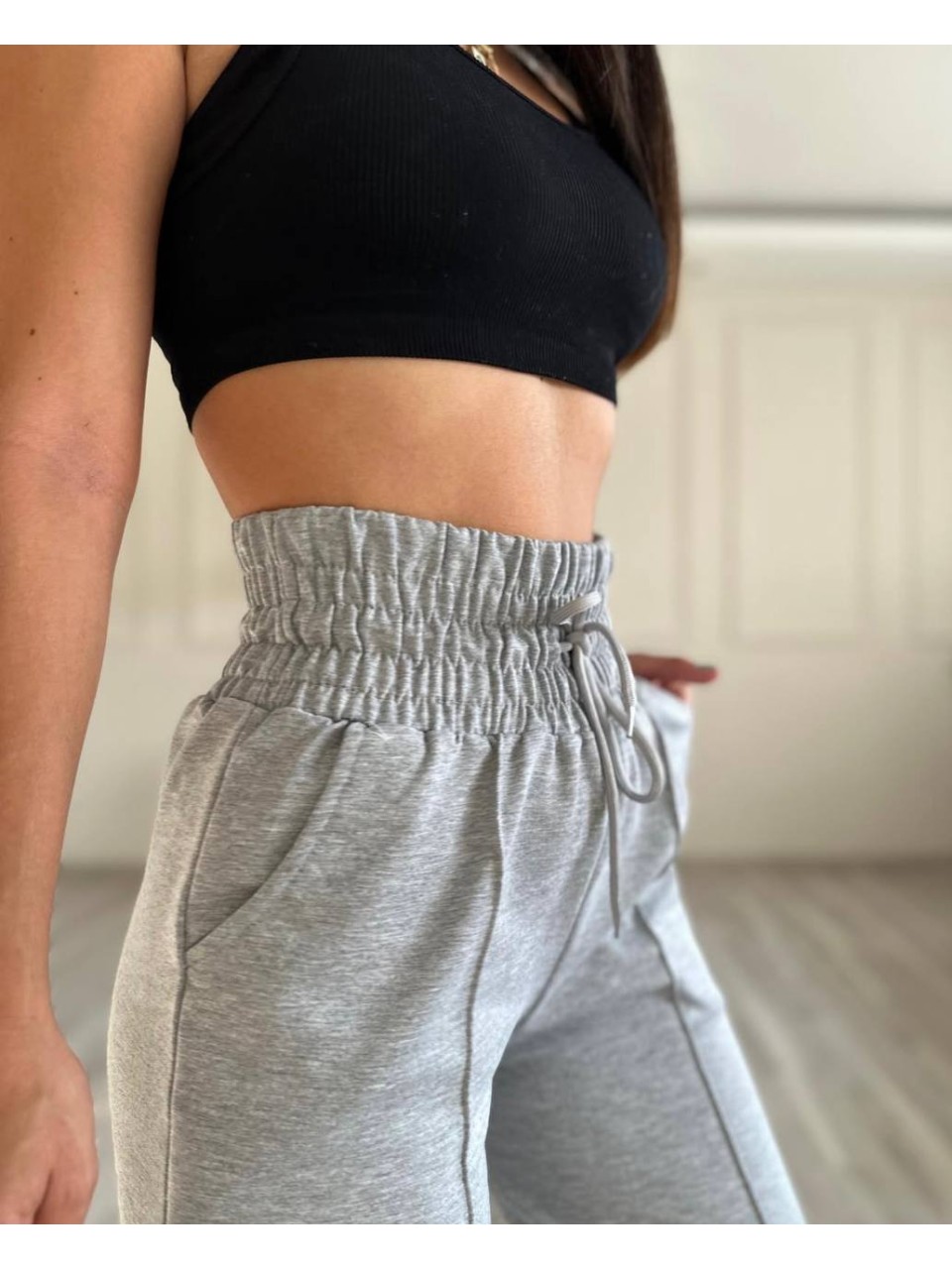 Женские спортивные штаны серого цвета 34342