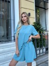 Жiночiй базовий костюм з шортами фiсташкового кольору 33649