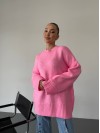 Жіночий базовий светр рожевого кольору 34345