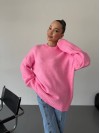 Жіночий базовий светр рожевого кольору 34345