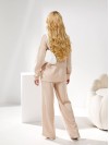 Жiночiй брючний костюм з ангори бежевого кольору 34170