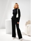 Женский брючный костюм из ангоры черного цвета 34172