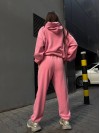 Жіночий флісовий костюм рожевого кольору 34651