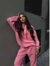 Жіночий флісовий костюм рожевого кольору 34651