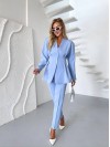 Женский классический костюм голубого цвета 34466