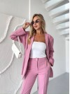 Жіночий класичний костюм рожевого кольору 34465