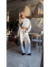 Жіночий костюм джогери+худi бiлого кольору 35415