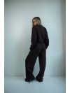 Жіночий костюм джогери+худi чорного кольору 35172