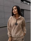 Жіночий костюм флісовий бежевого кольору 35079