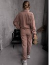 Жіночий костюм флісовий кавового кольору 35622