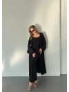 Жіночий костюм кардиган+сукня чорного кольору 34596
