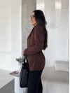 Женский пиджак коричневого цвета 34483