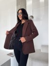 Женский пиджак коричневого цвета 34483