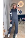 Жіночий повсякденний костюм графiтового кольору 34985