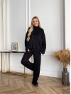 Жiночий прогулянковий костюм чорного кольору 34315