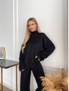 Жiночий прогулянковий костюм чорного кольору 34315