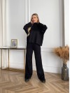 Жiночий прогулянковий костюм чорного кольору 34315