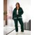 Жiночий прогулянковий костюм iз замшу смарагдового кольору 35381