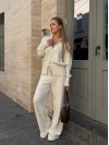 Жiночий прогулянковий костюм молочного кольору 34309