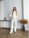 Жiночий прогулянковий костюм молочного кольору 34314