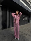 Женский прогулочный костюм розового цвета 35689