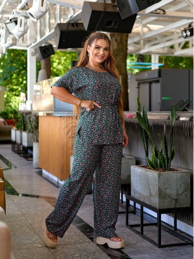 Жiночий прогулянковий костюм зеленого кольору 34300