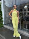 Женский прогулочный костюм желтого цвета 33608