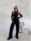 Жіночий прогулянковий термокостюм чорного кольору 35786