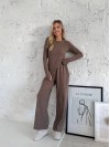 Жіночий прогулянковий термокостюм кавового кольору 35789