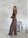 Жіночий прогулянковий термокостюм кавового кольору 35789