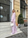 Жіночий прогулянковий костюм рожевого кольору 33761