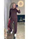 Женский спортивный костюм коричневого цвета 34105