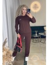 Женский спортивный костюм коричневого цвета 34105