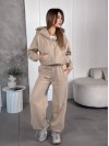 Жіночий спортивний костюм на флісi бежевого кольору 35758