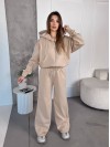 Жіночий спортивний костюм на флісi бежевого кольору 35758
