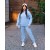 Жіночий спортивний костюм на флiсi блакитного кольору 34194