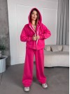 Жіночий спортивний костюм на флісi малинового кольору 35759