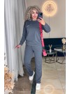 Жіночий спортивний костюм сiрого кольору 34104