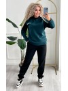 Жіночий телий костюм зеленого кольору 34967