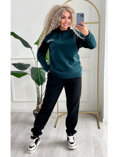 Жіночий телий костюм зеленого кольору 34967