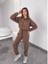Жiночий теплий комбінезон iз флiса кавового кольору 35892