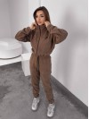 Жiночий теплий комбінезон iз флiса кавового кольору 35892