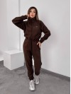 Жiночий теплий комбінезон iз флiса коричневого кольору 35889
