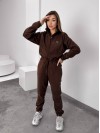 Жiночий теплий комбінезон iз флiса коричневого кольору 35889