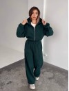 Жіночий теплий костюм iз фліса зеленого кольору 35985